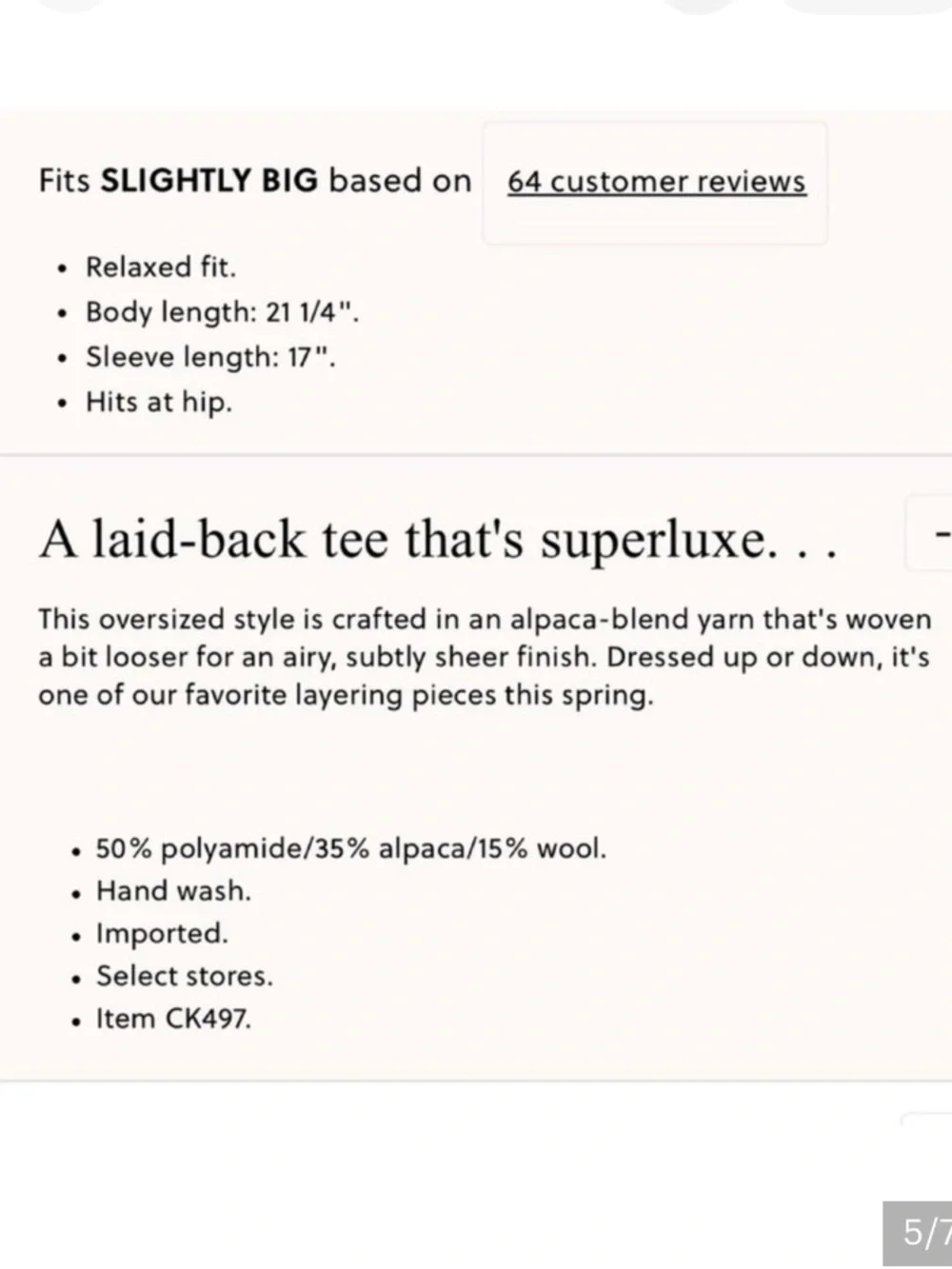 J. Crew Alpaca-blend oversized sweater T-shirt NWOT - Picture 4 of 9